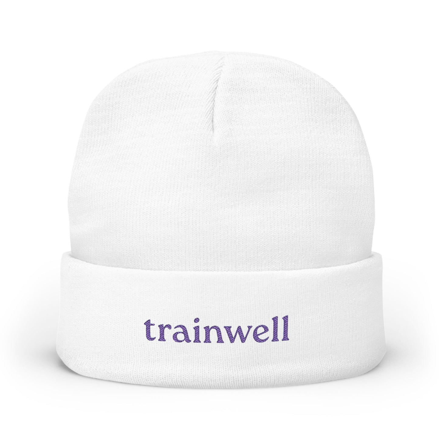 Embroidered Knit Beanie - Trainwell