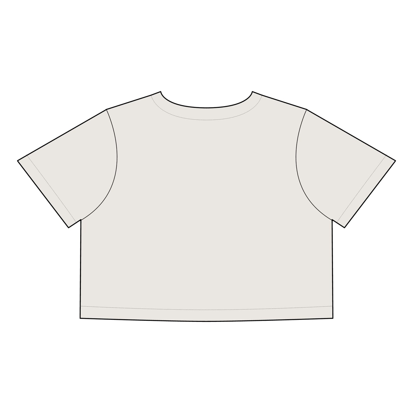 Women's Faded Crop Tee - 'Move Your Body'